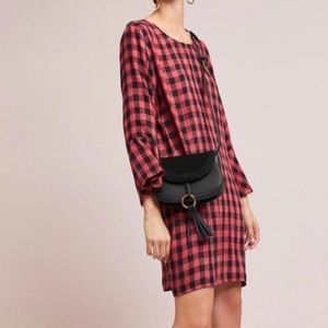 Anthropologie Cloth & Stone buffalo plaid dress XS